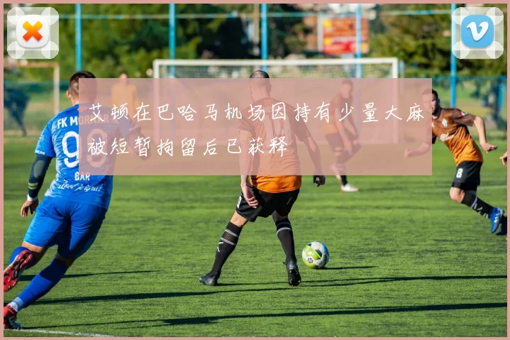 艾顿在巴哈马机场因持有少量大麻被短暂拘留后已获释